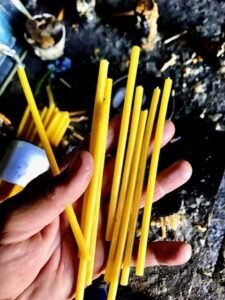 a handful of votive candles