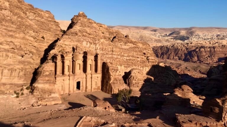 The Monastery of Petra, seen from the topview point